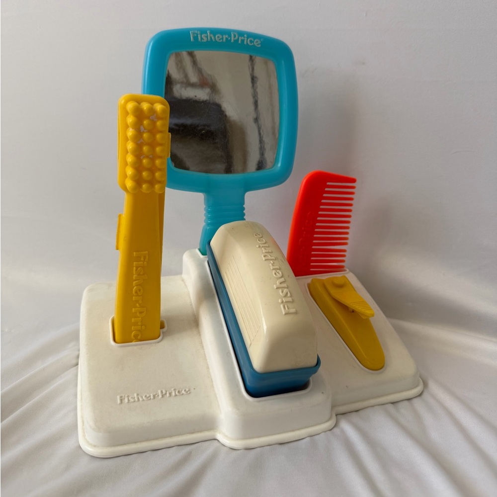Vintage 1990’s Fisher Price Shaving Kit (#2065) – Complete Set!